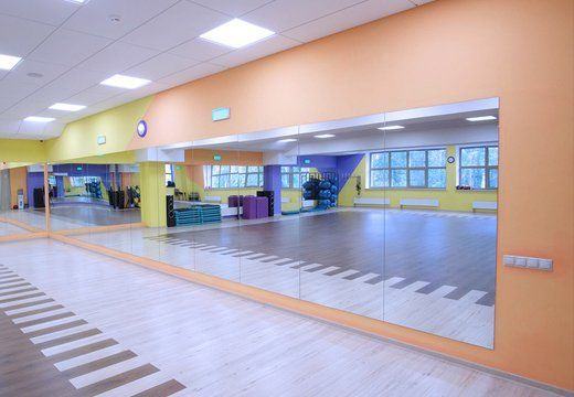 Dance studio mirror