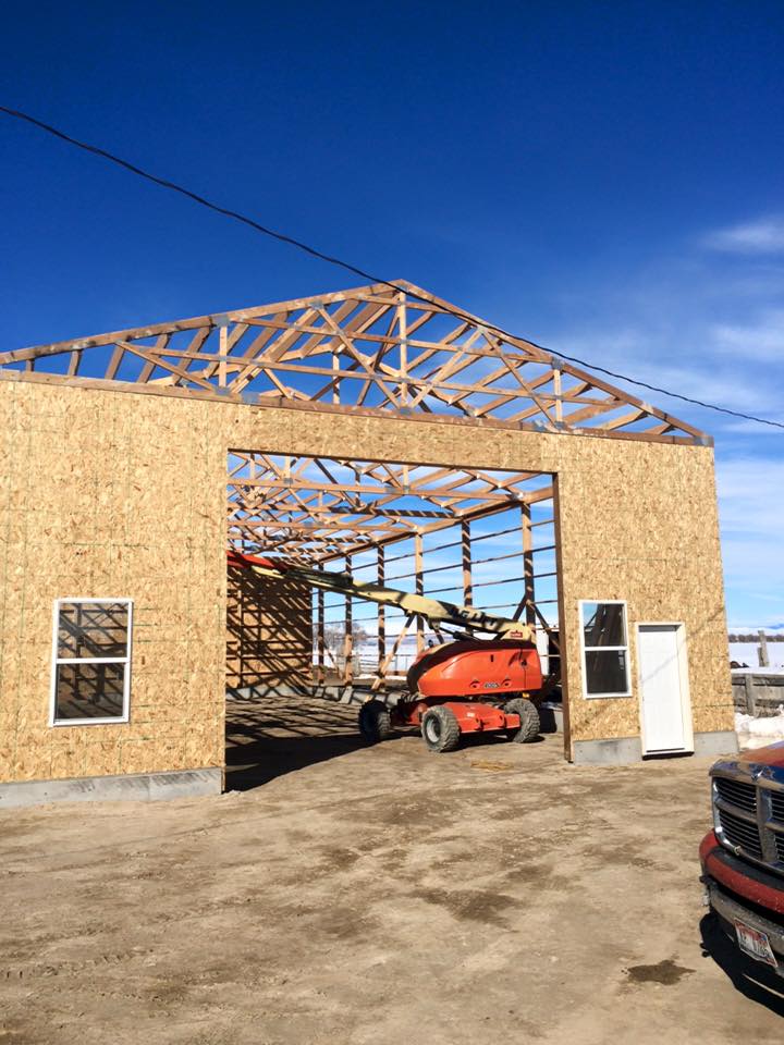 Pole barn construction