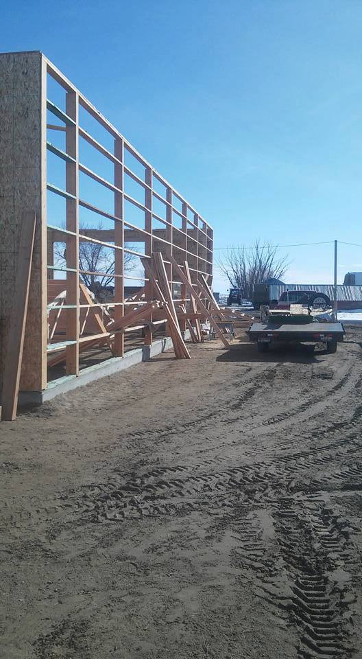 Pole barn construction