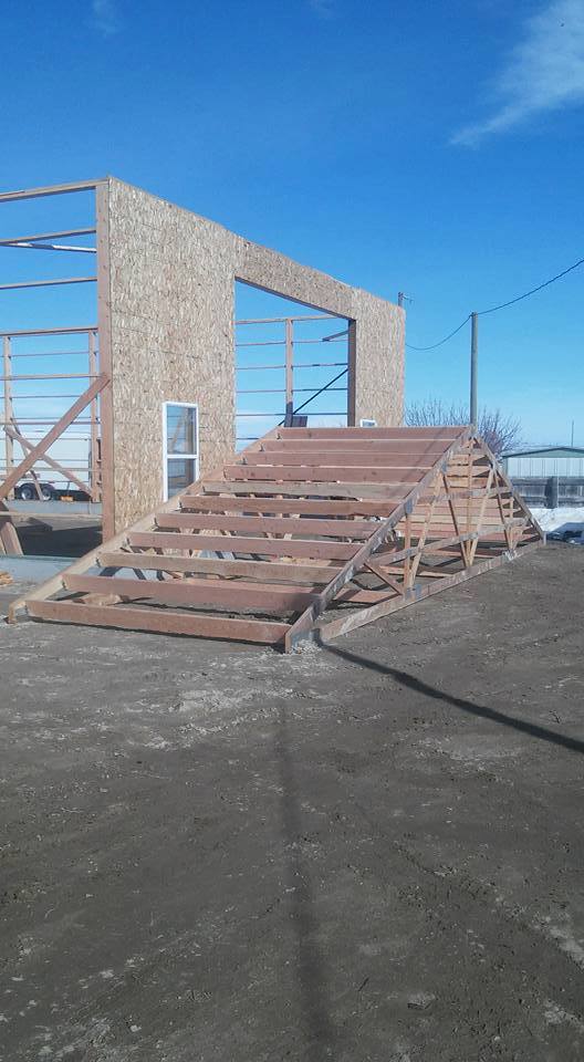 Pole barn construction