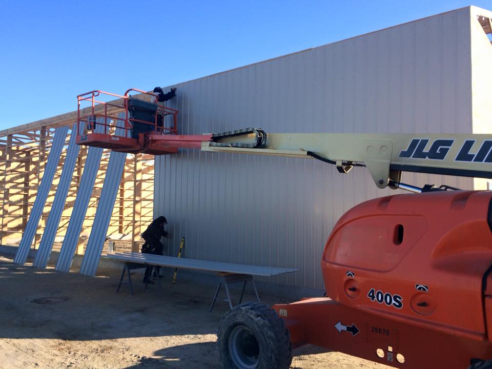 Pole barn construction