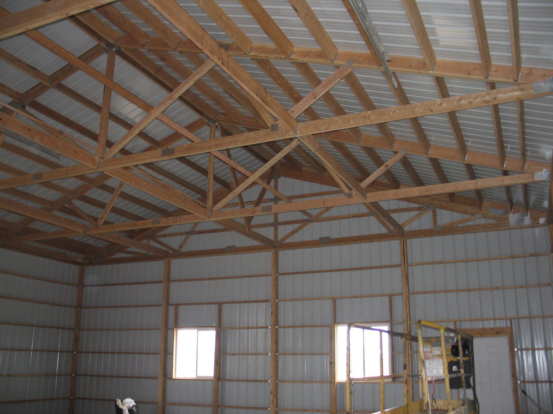 Pole barn construction