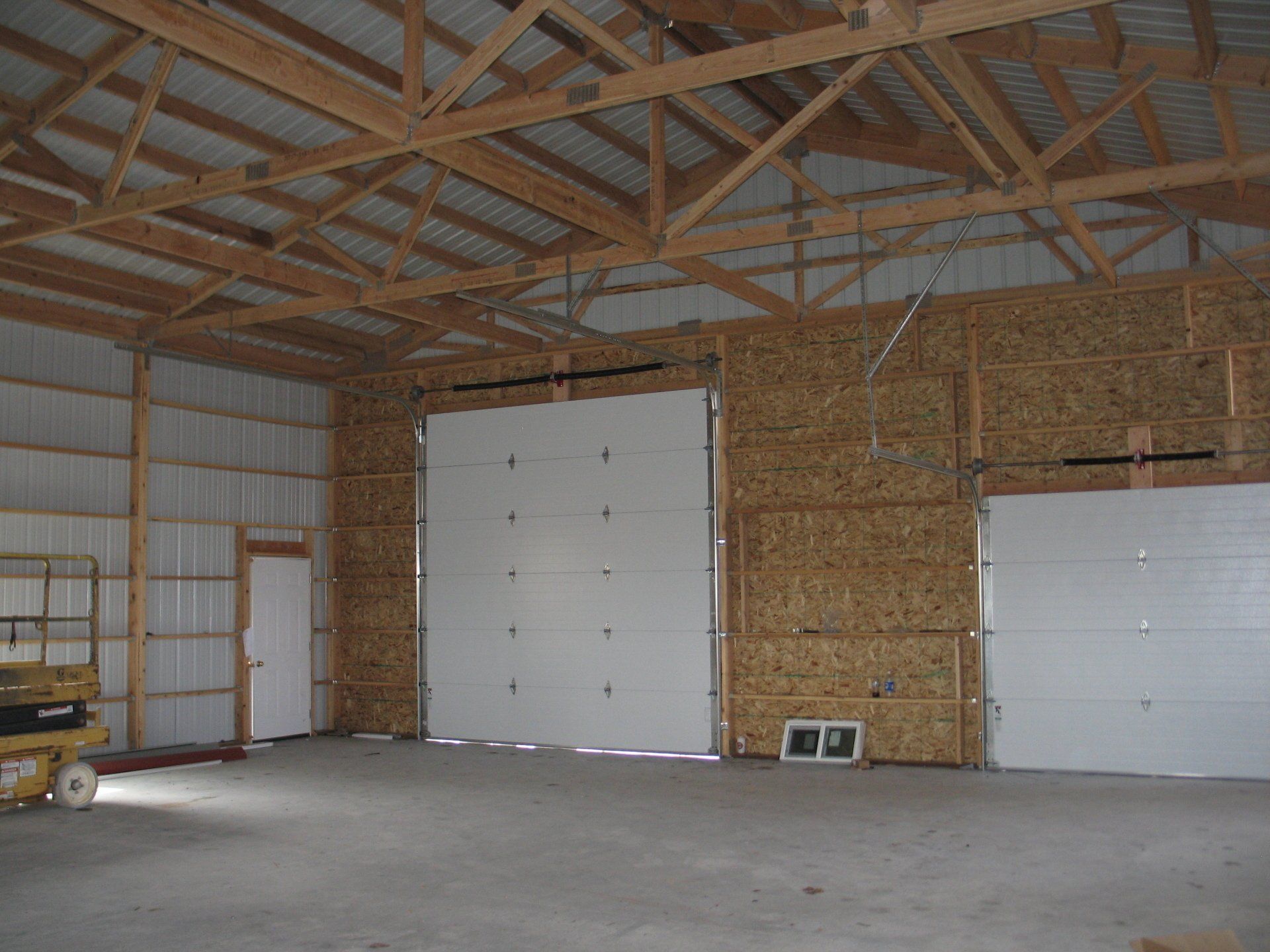 Pole barn construction