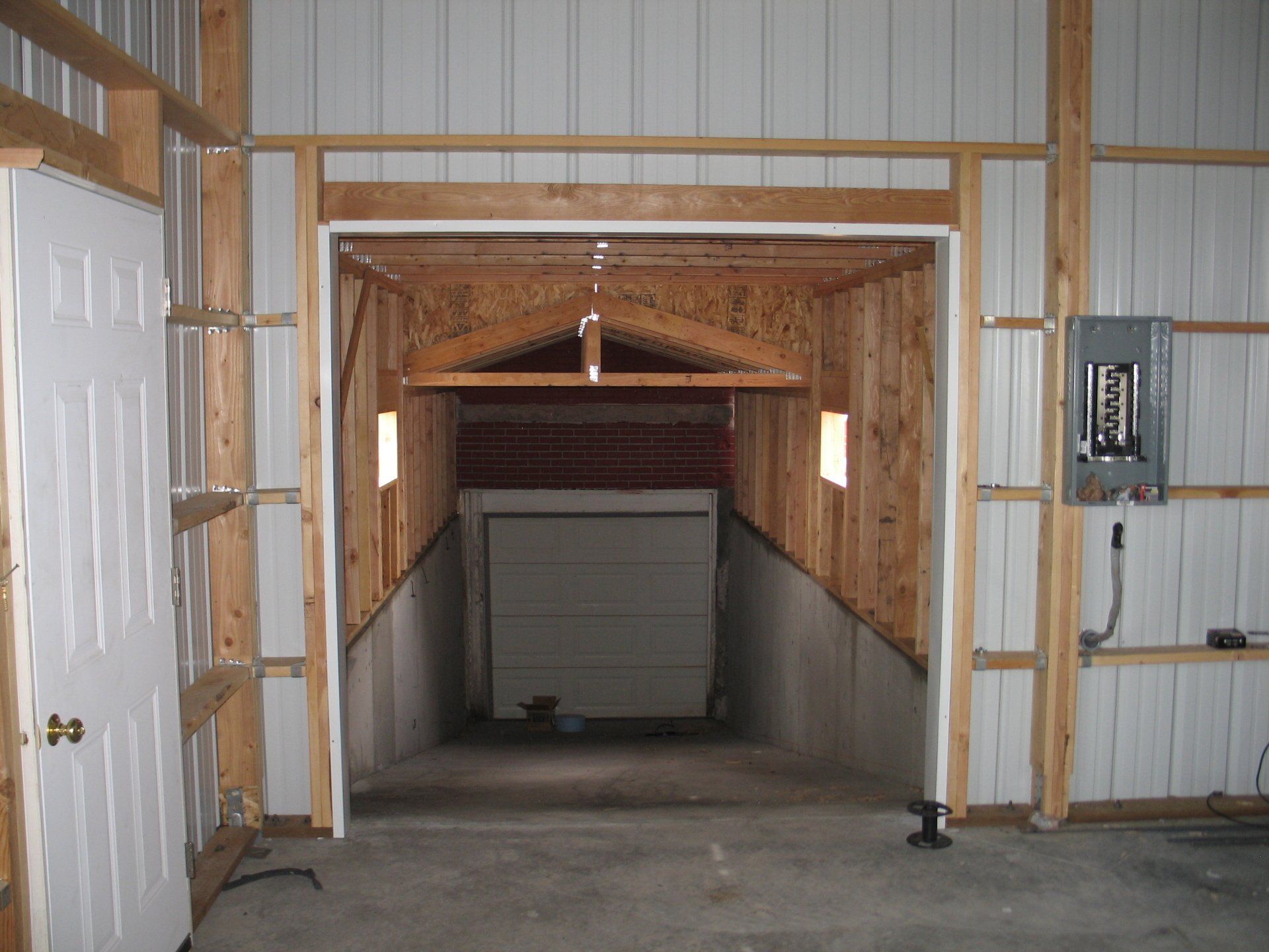 Pole barn construction