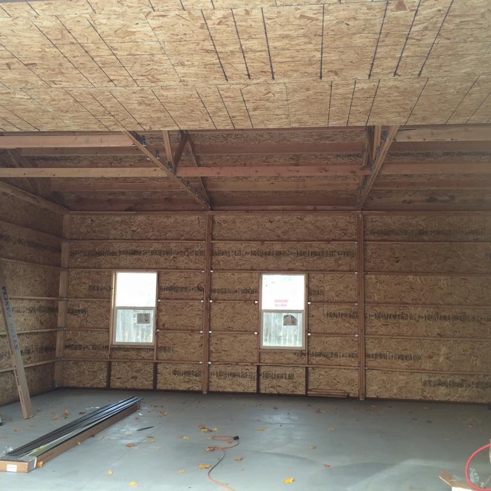Pole barn construction
