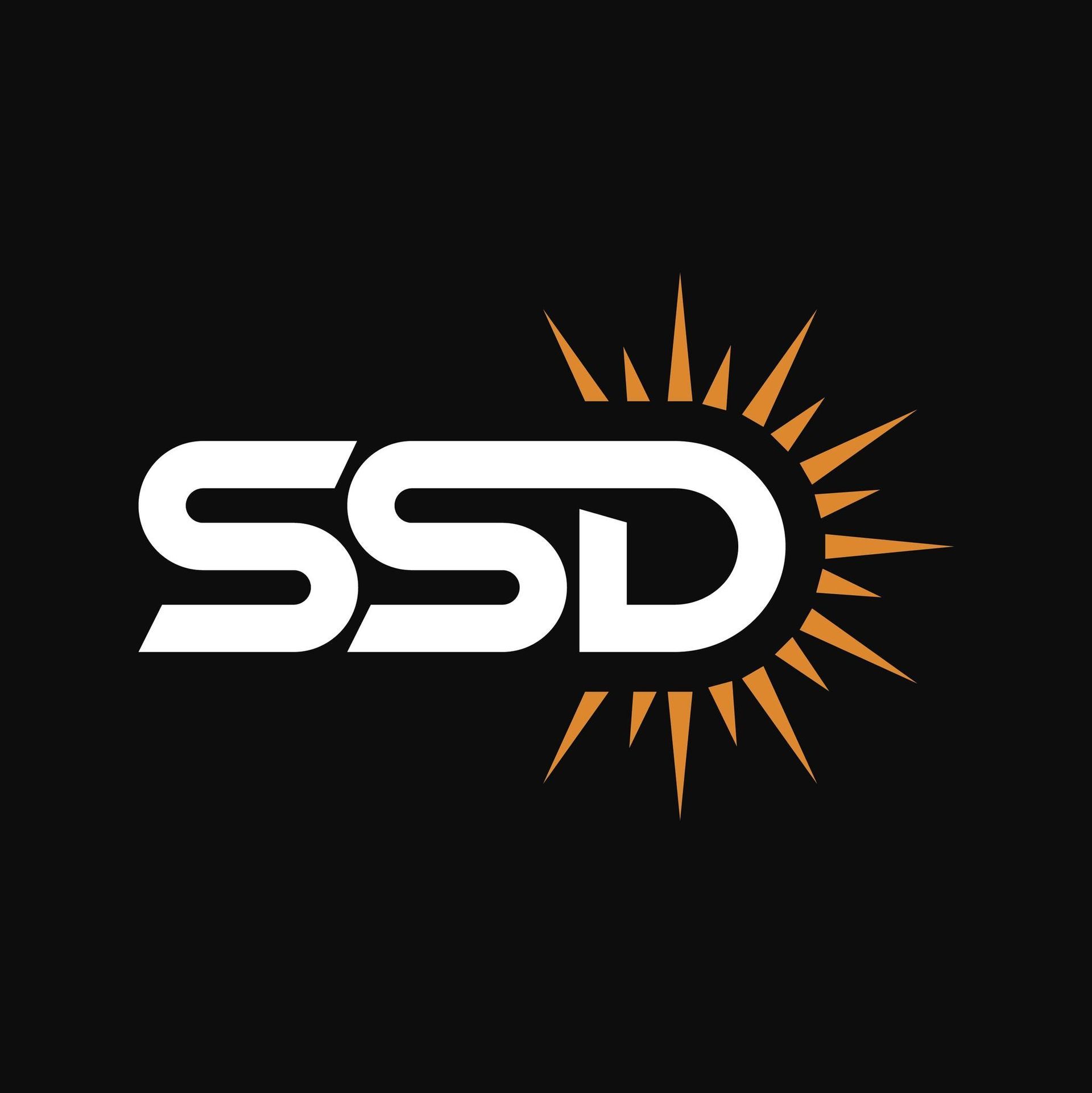 A logo for solar savings direct.com with a sun