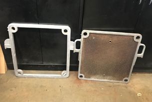Aluminum plates and frame