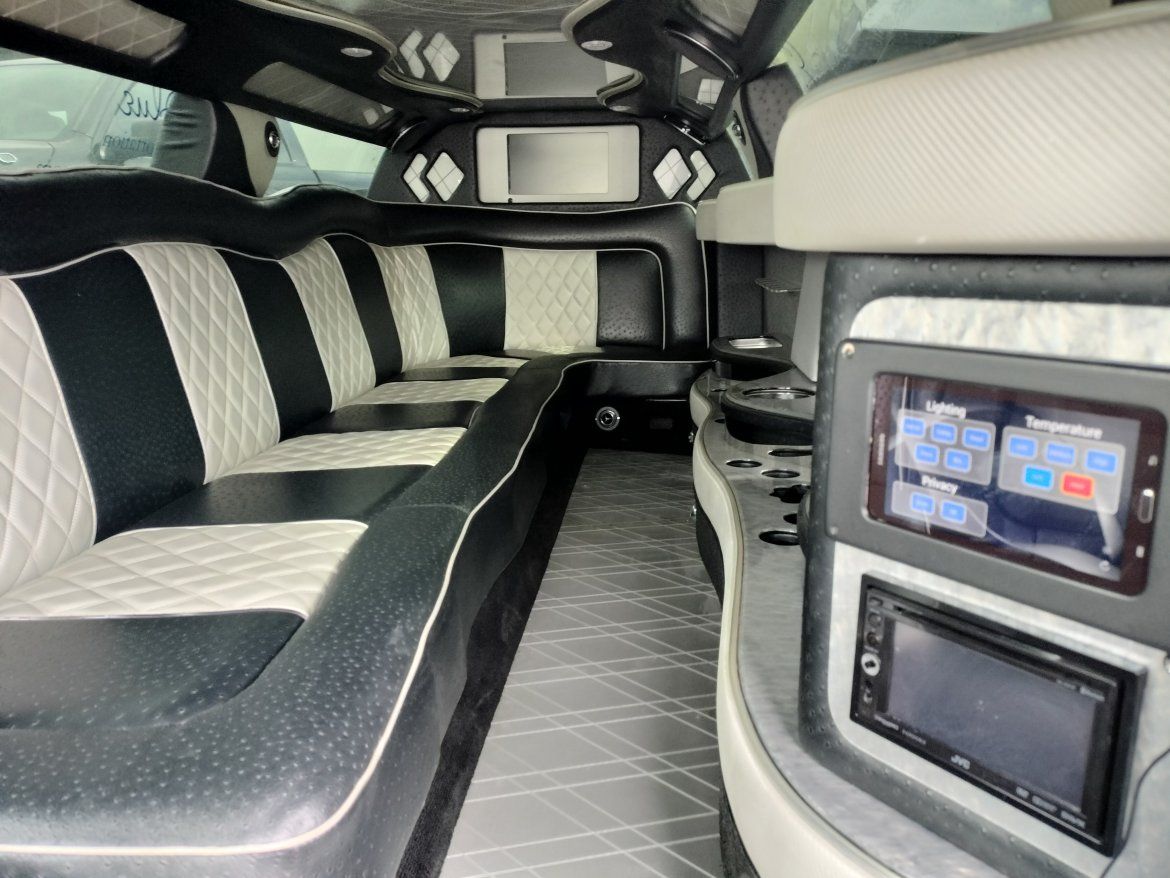 White Cadillac Interior