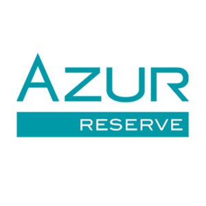 Azure Reserve logo in teal with white text.