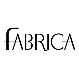 Fabrica logo in black sans-serif font, with a line above and through the 'A'.