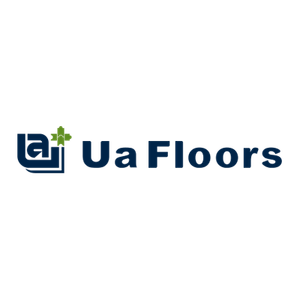 Logo for Ua Floors, featuring stylized initials 