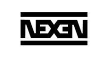 Black Nexen logo within a rectangle, sans-serif font.