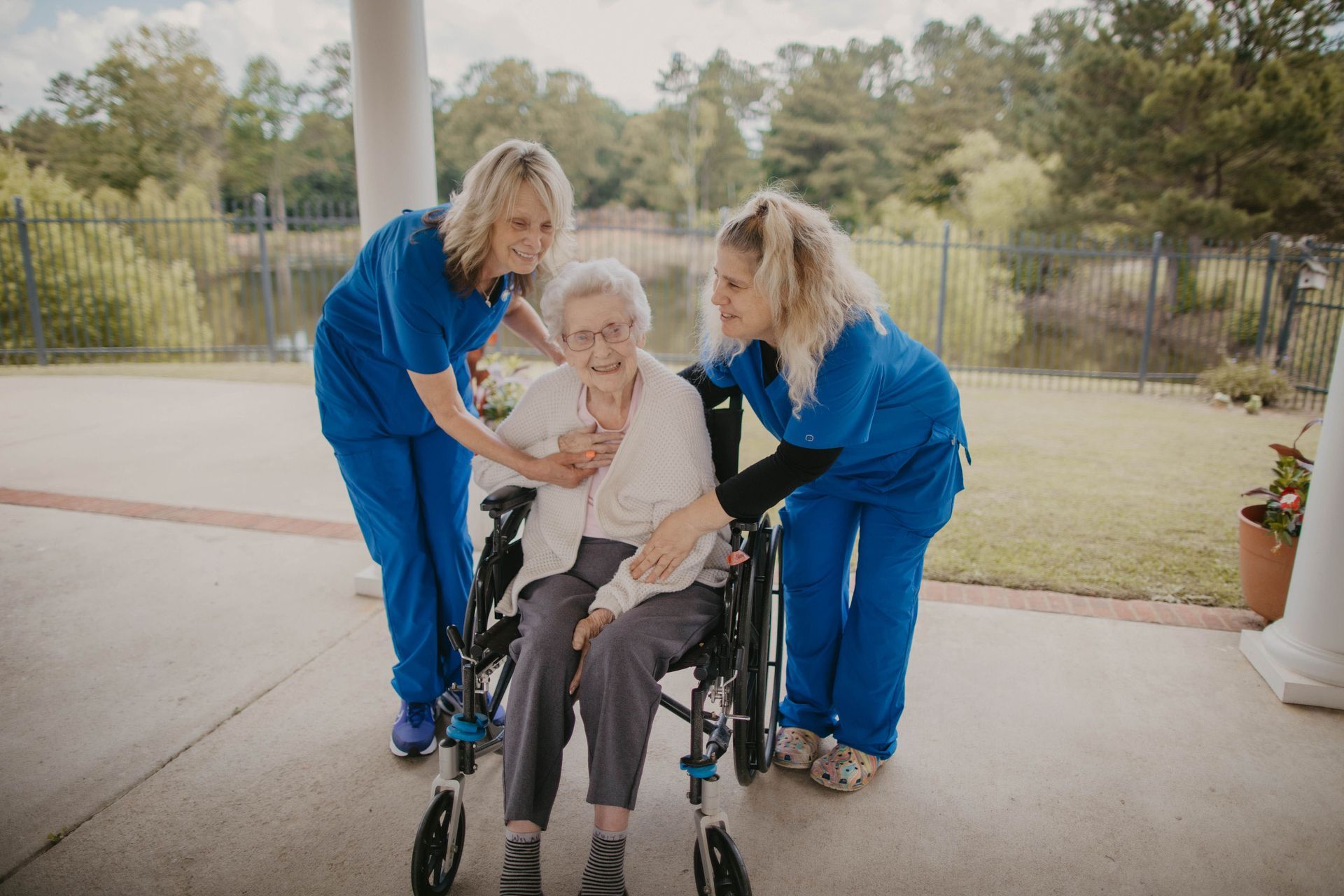 Brightmoor Nursing Center Nurses and Patient