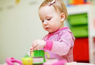 Toddler playing