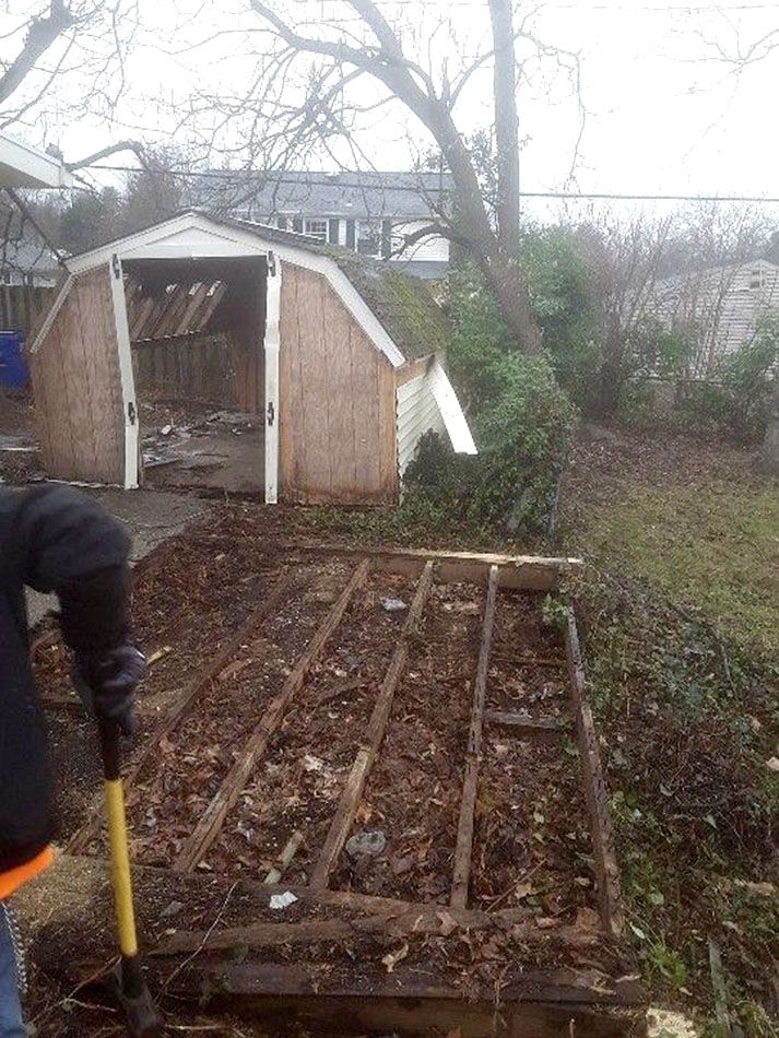 Shed removal service