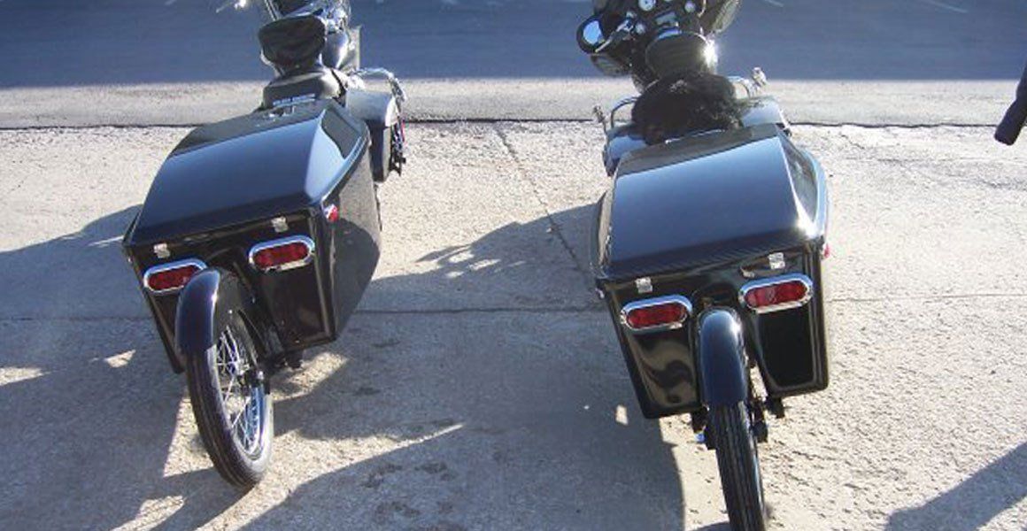 Twin N-LINE motorcycle trailers