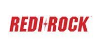 Redi-Rock logo: Bold red text on white background.
