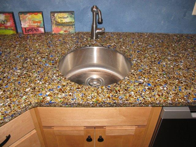 Recycled Glass countertop