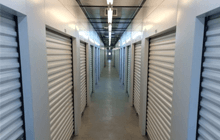 Hallway of the storage units