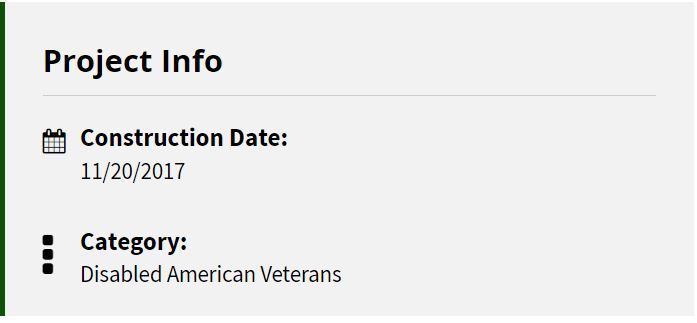 Disabled American Veterans project info