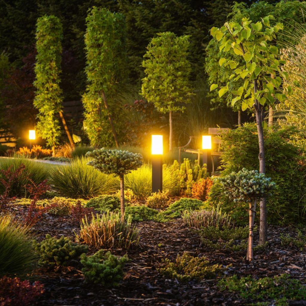landscaping with lighting