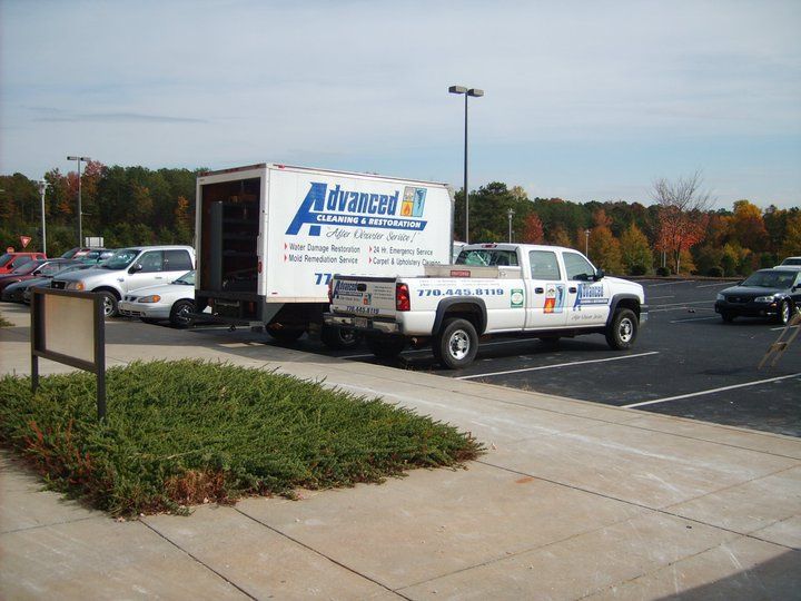 Advanced Cleaning & Restoration trucks