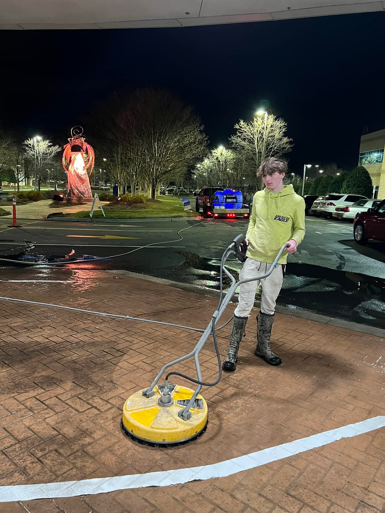 Pressure washing service