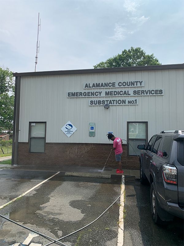 Commercial pressure washing