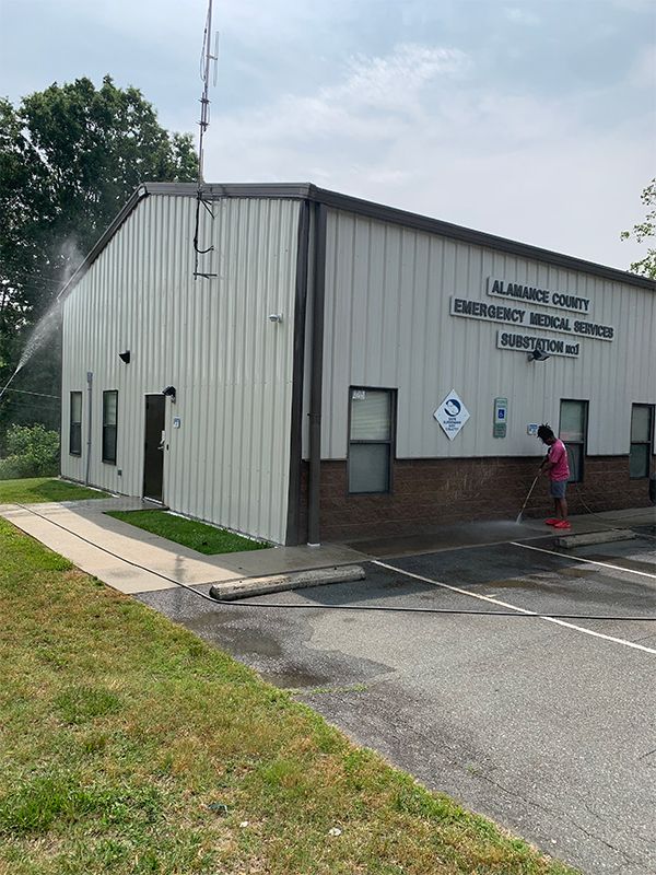 Commercial pressure washing