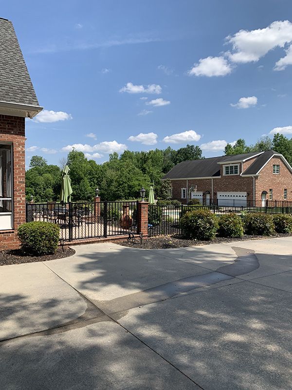 Pressure washing  driveway