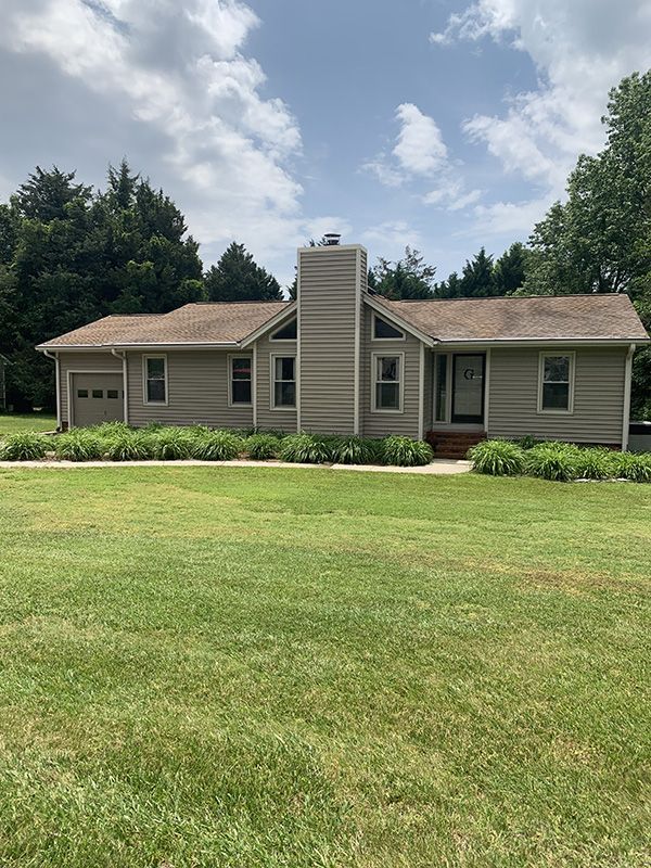 Pressure washing exterior