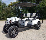 Lifted golf car