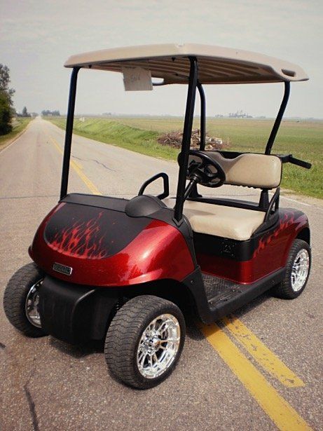 Flame Red With Matte Black Paint