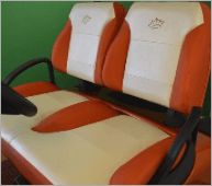 Golf car seats