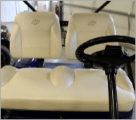 Golf car seats