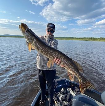 Boy with a big catch