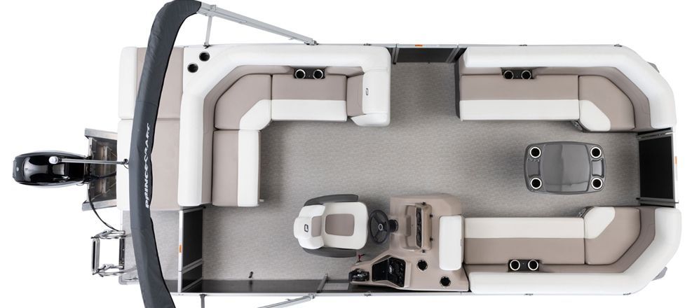 Princecraft pontoon top view