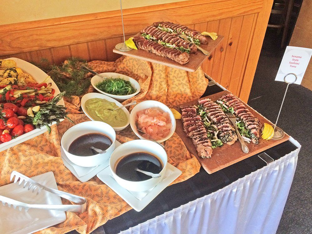 Sesame style sashimi tuna