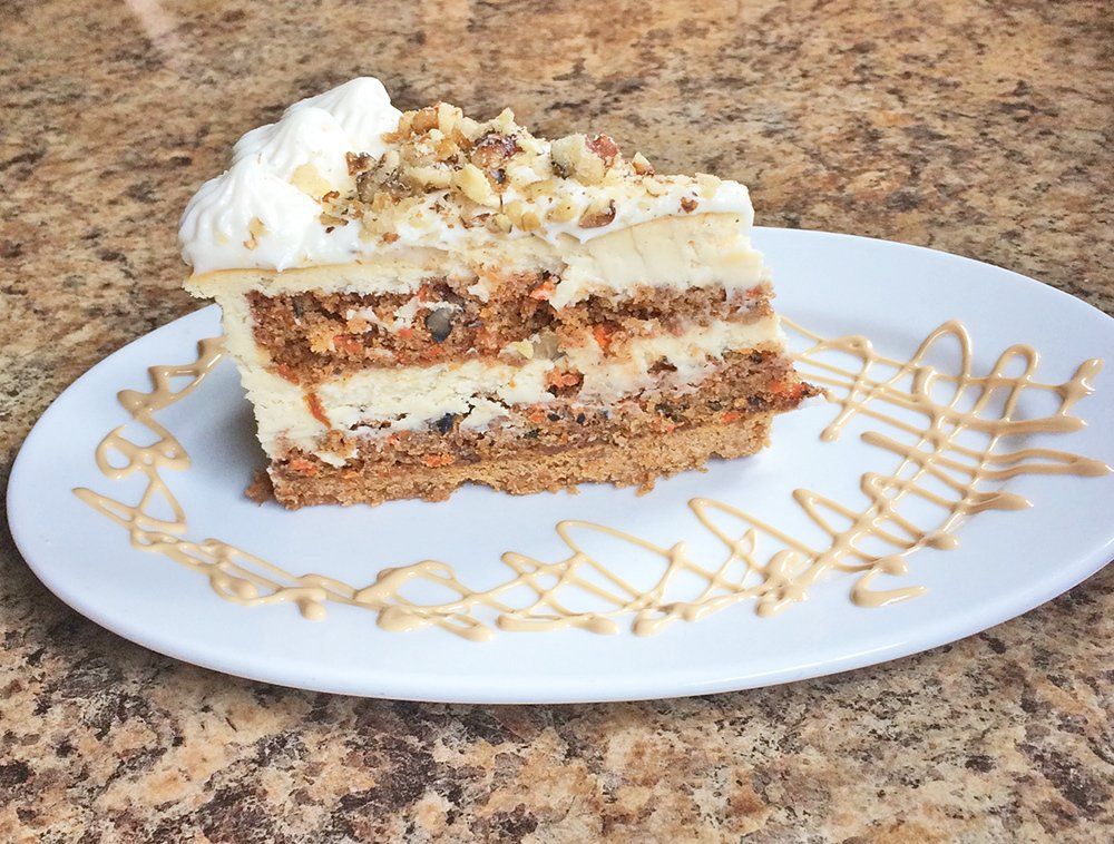 Sumptuous sliced cake