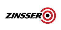 Zinsser logo: black text and concentric red circles on white background.