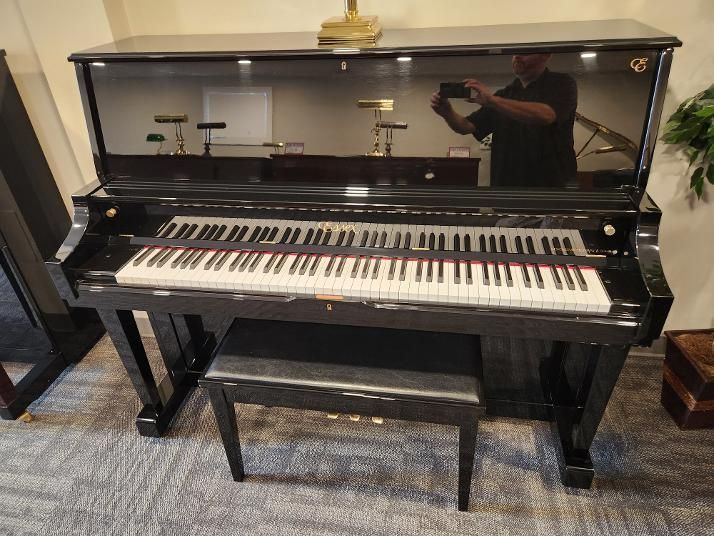 (Essex By Steinway & Sons High Gloss Ebony Professional Studio Piano) Stock #8034 
$3,995