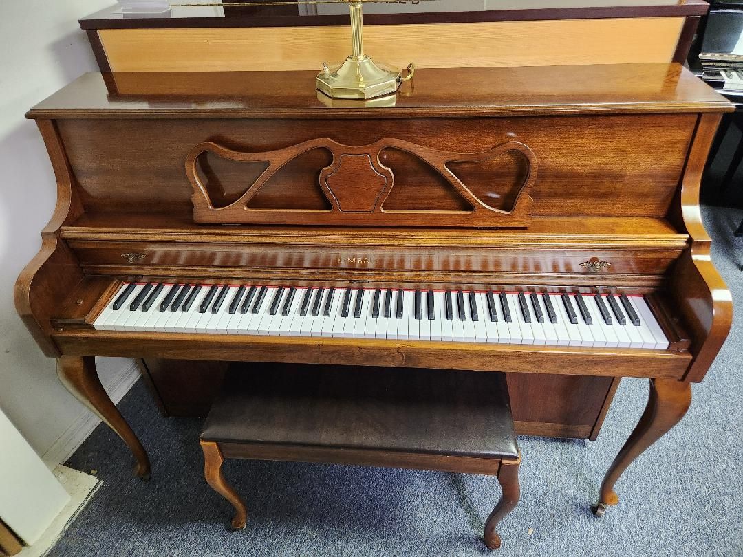 Kimball Deluxe Queen Anne Console Piano Stock #7945