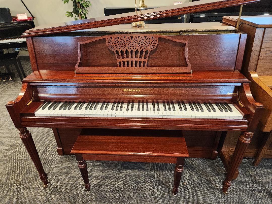 (Baldwin Acrosonic Deluxe Mahogany Console Piano)
Stock # 7969 
$2,395