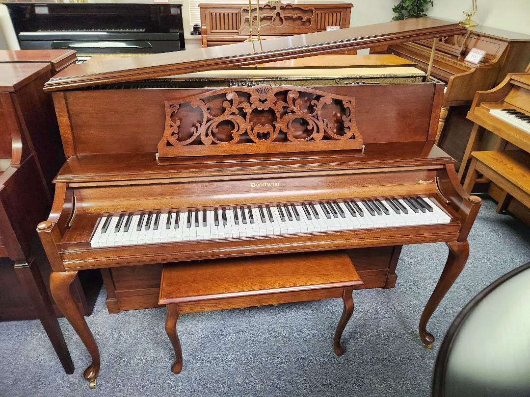 Baldwin Acrosonic Queen Anne Deluxe Console Piano Stock #7920