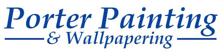 Porter Painting & Wallpapering logo in blue script font.