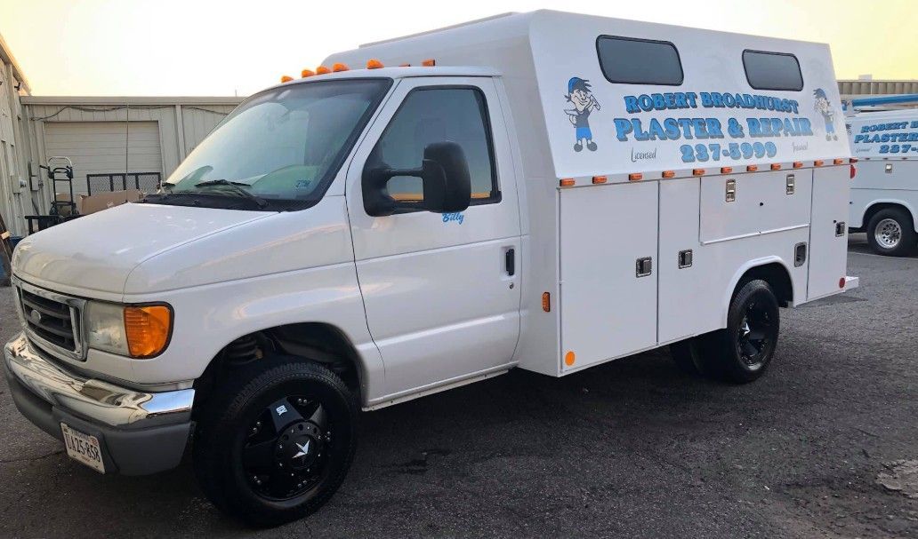 White work truck with 