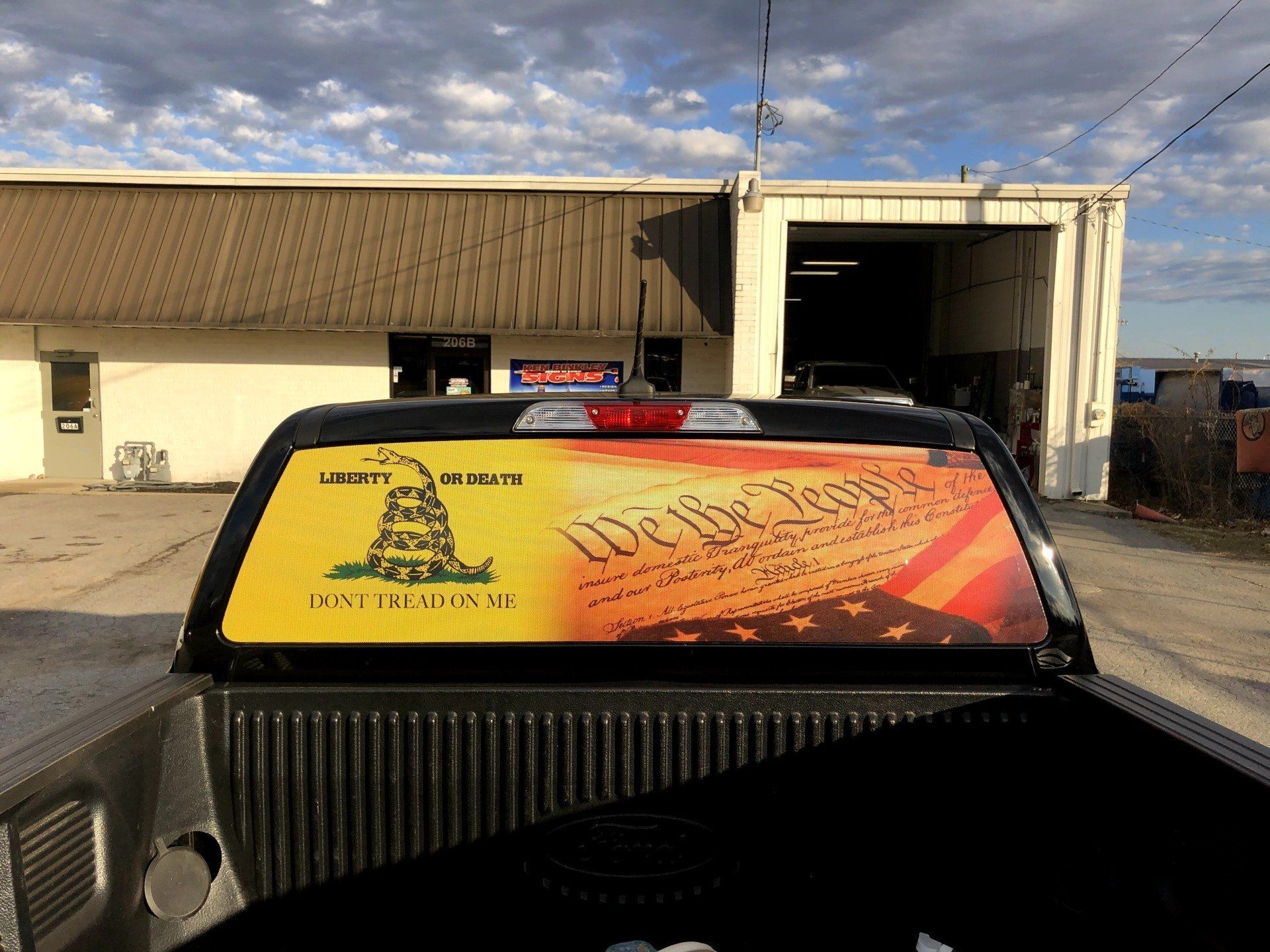 Custom rear window graphics