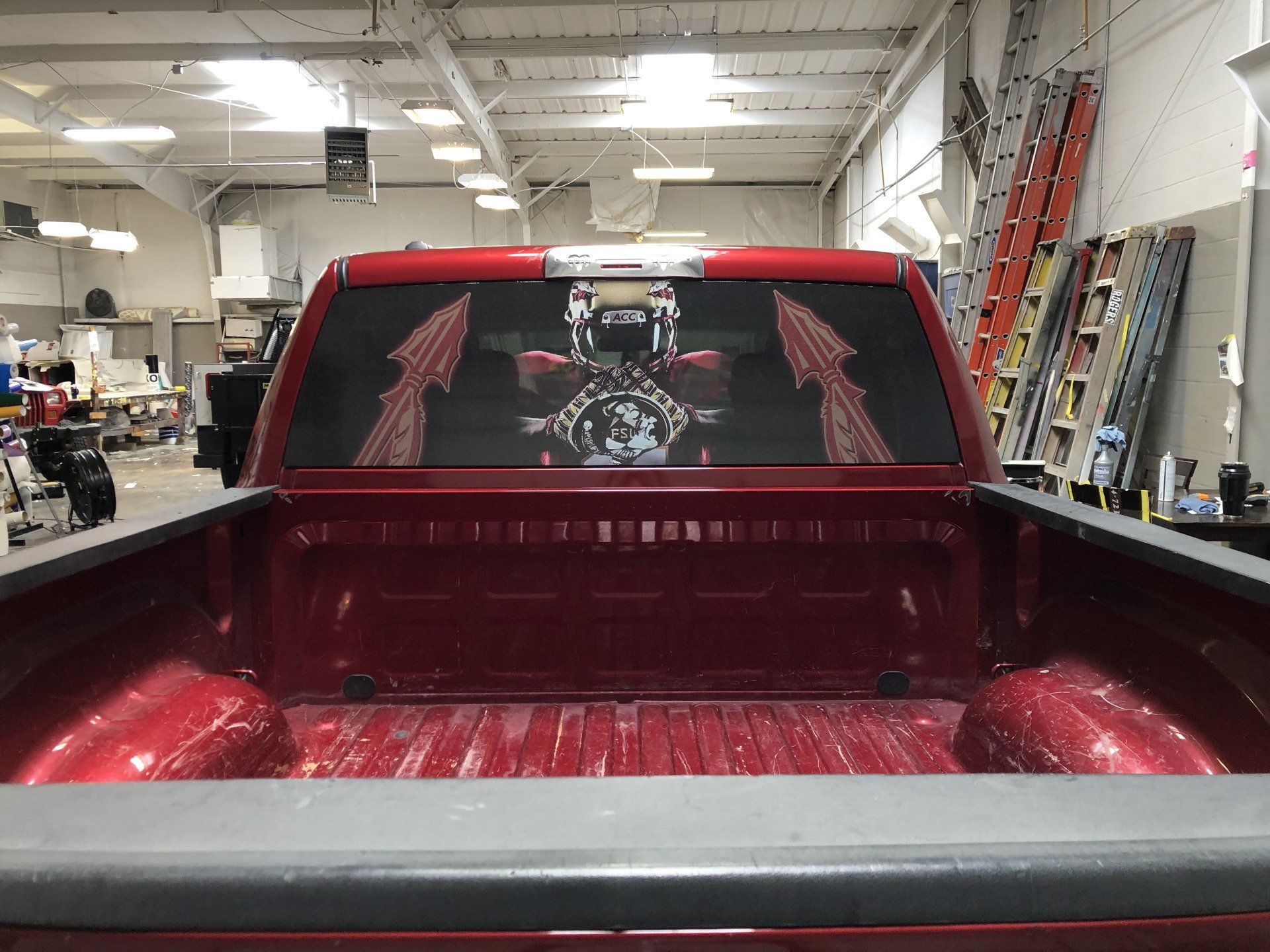 Truck window graphics