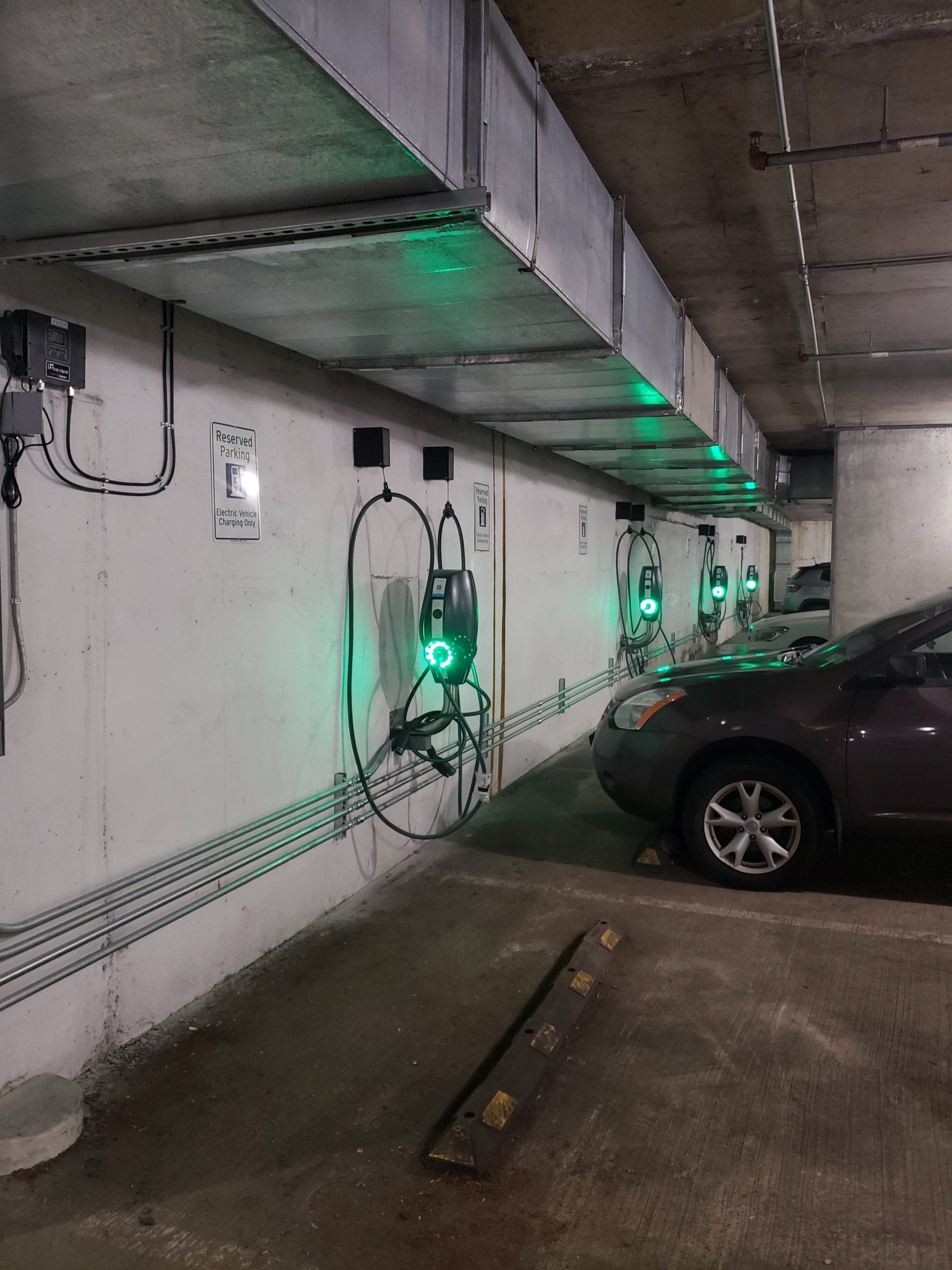 Parking with charging station