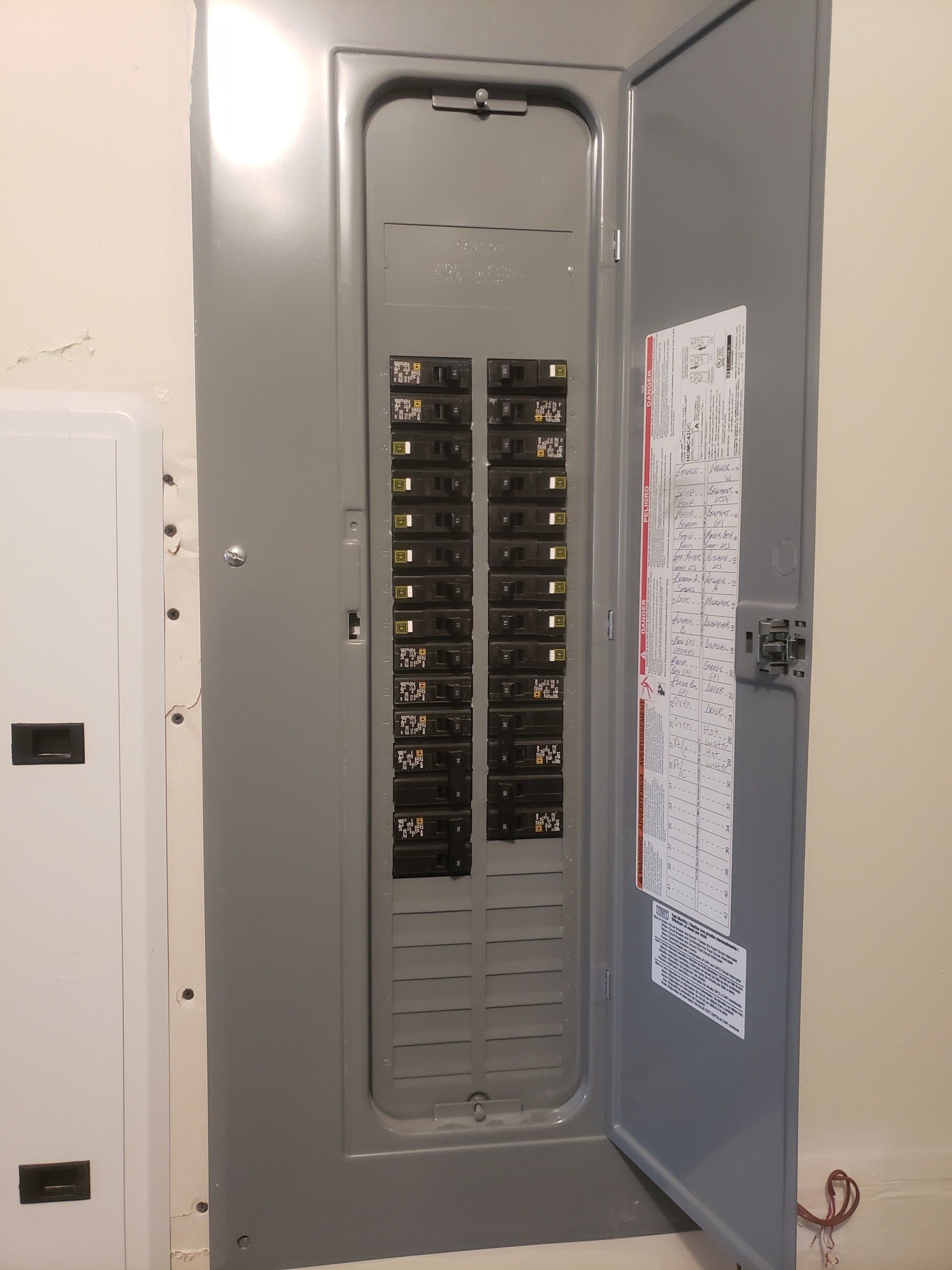 Electric panelboard